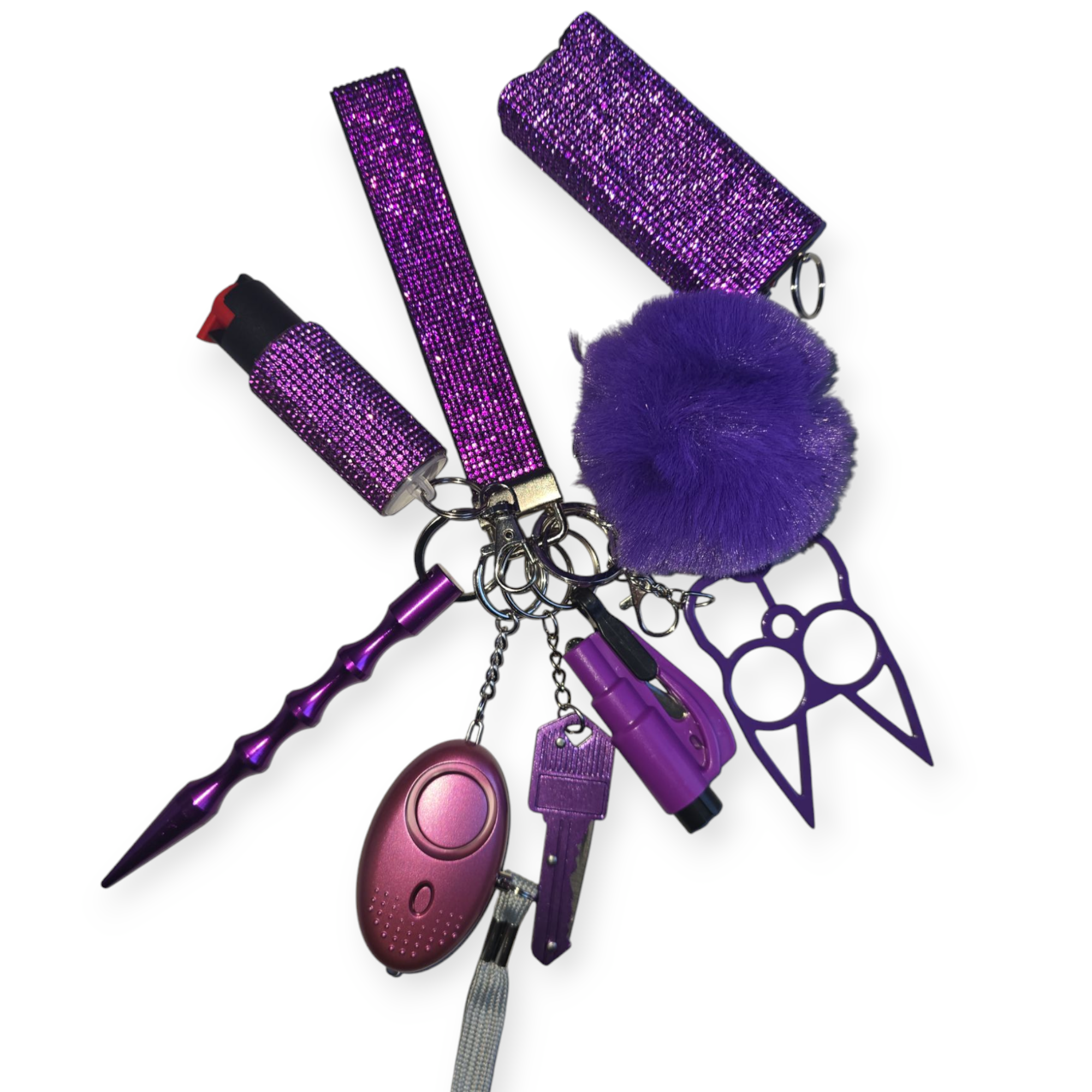 Bling safety keychains (multiple colors available)