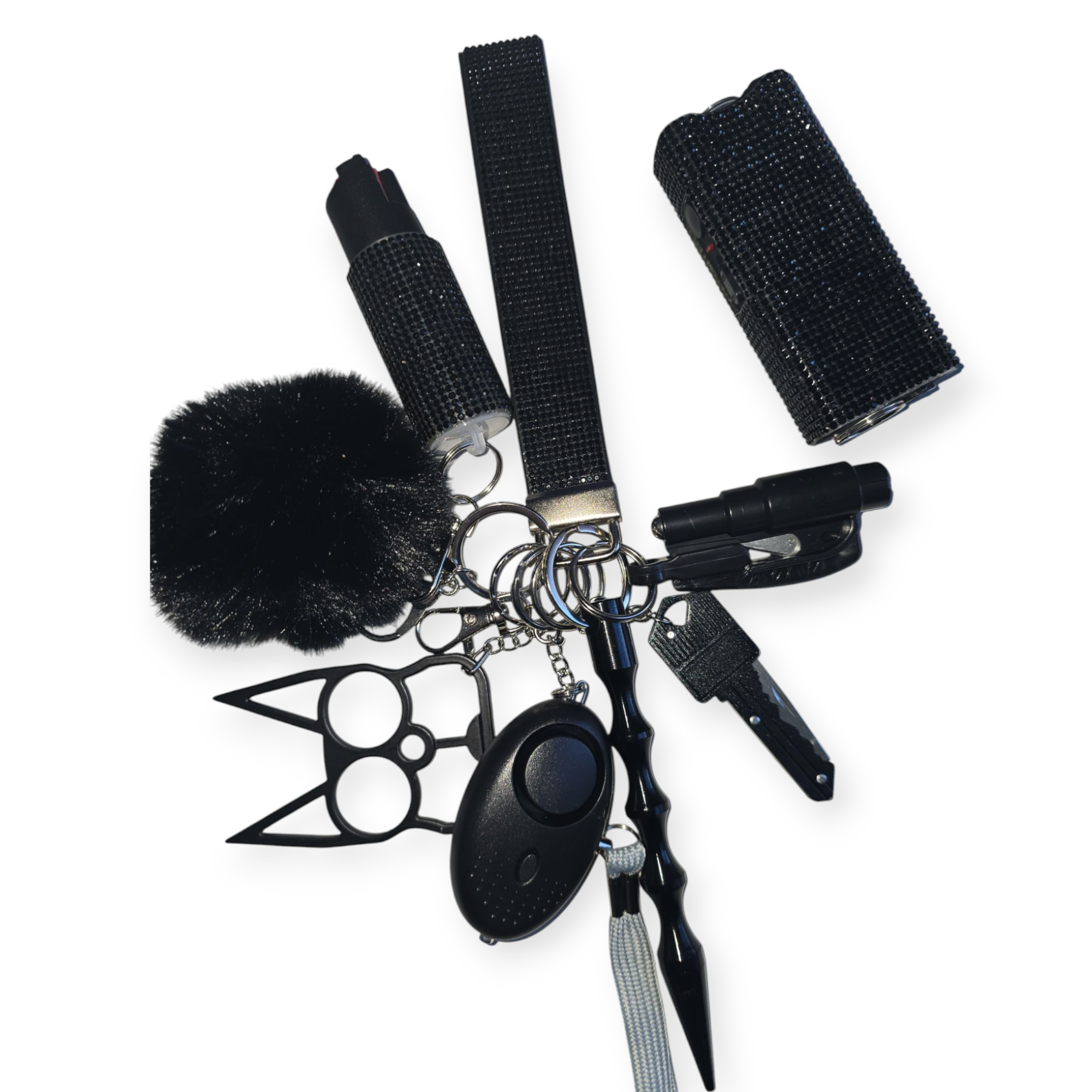 Bling safety keychains (multiple colors available)